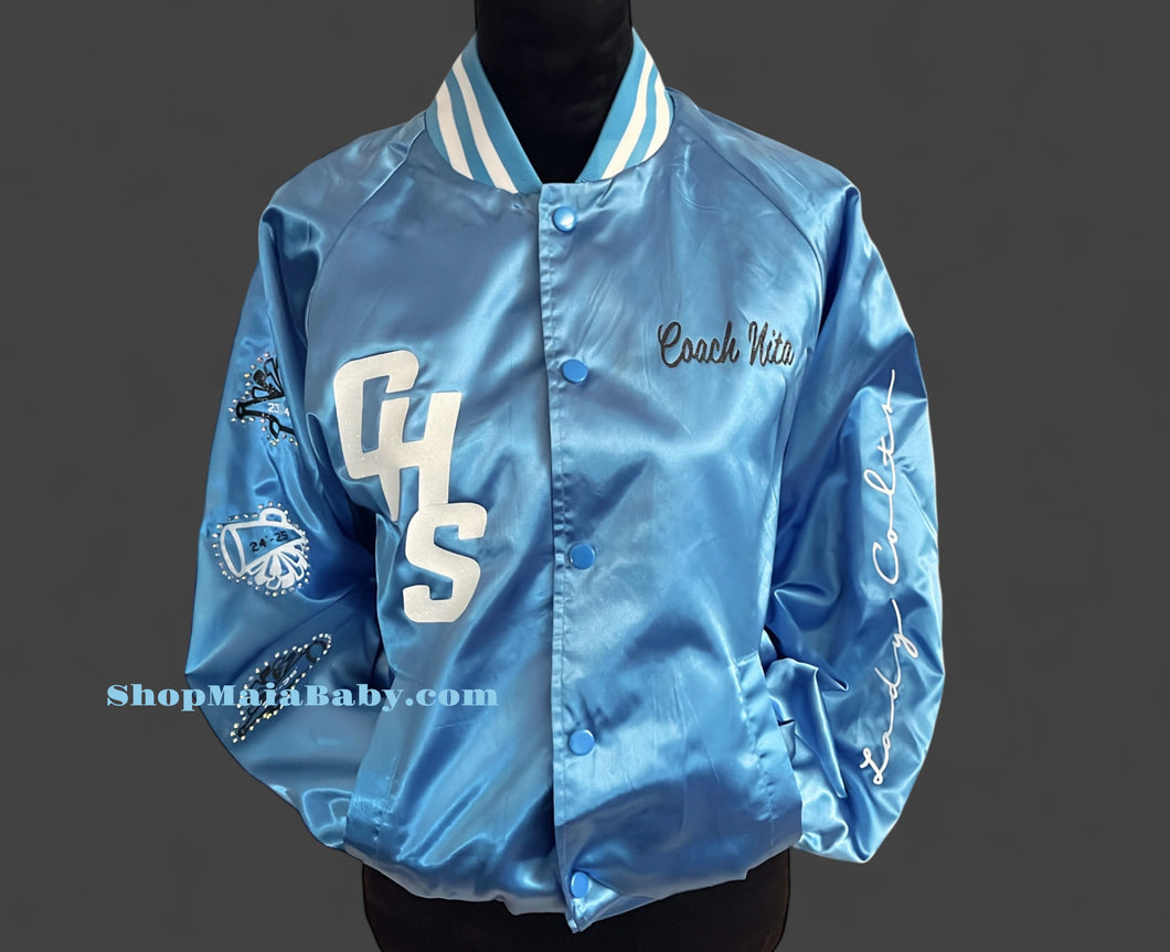 Varsity Style Satin Jacket-Customized