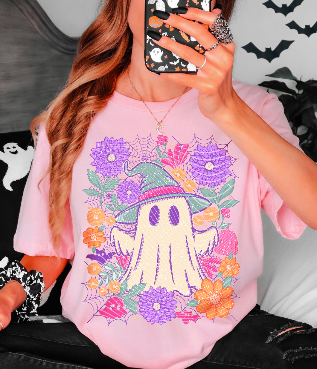 Floral Ghost T-Shirt