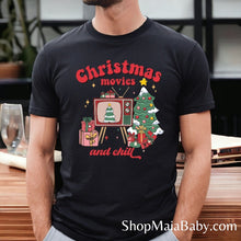 Load image into Gallery viewer, Xmas movies and chill T-Shirt
