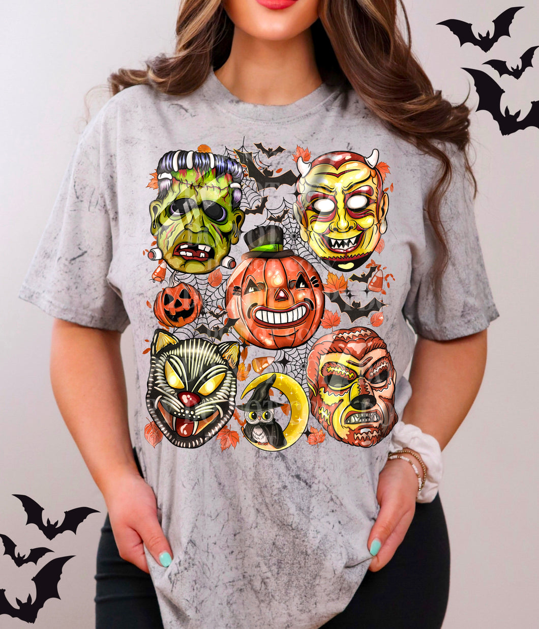 Vintage Halloween Masks T-Shirt