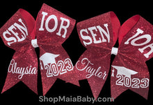 Load image into Gallery viewer, Glitter Senior Cheer Bow
