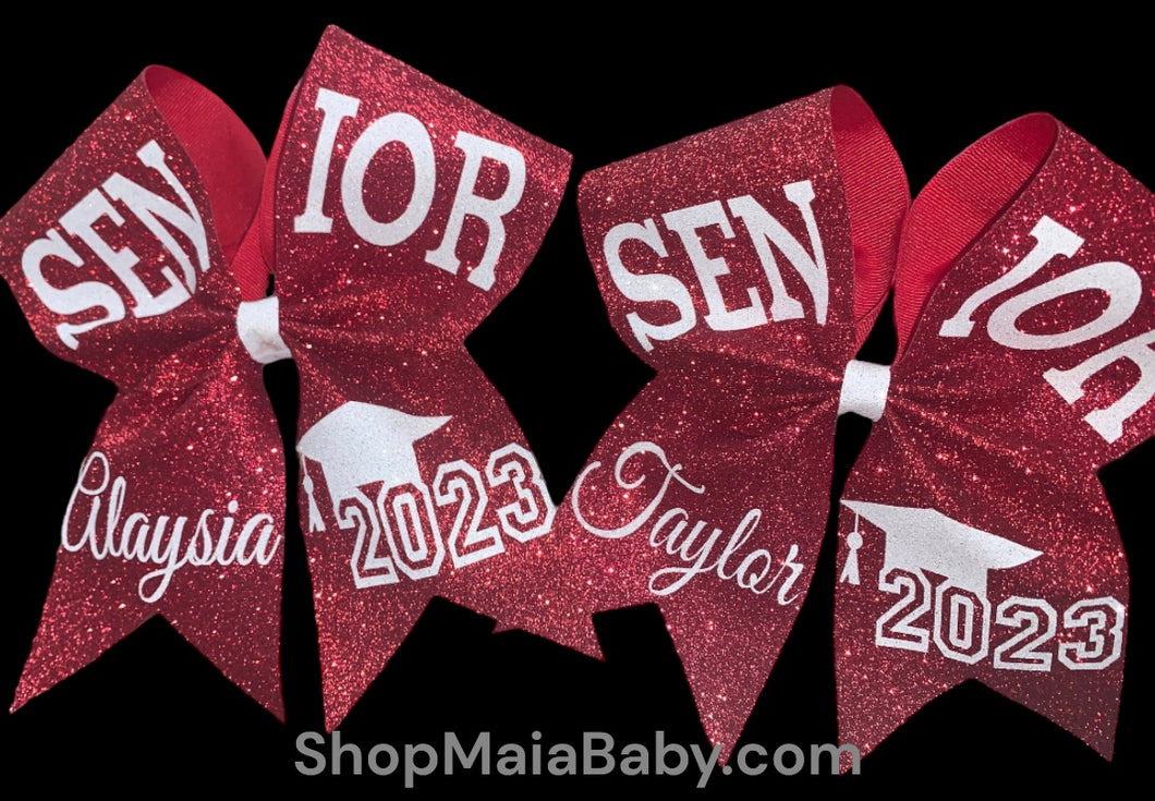 Glitter Senior Cheer Bow