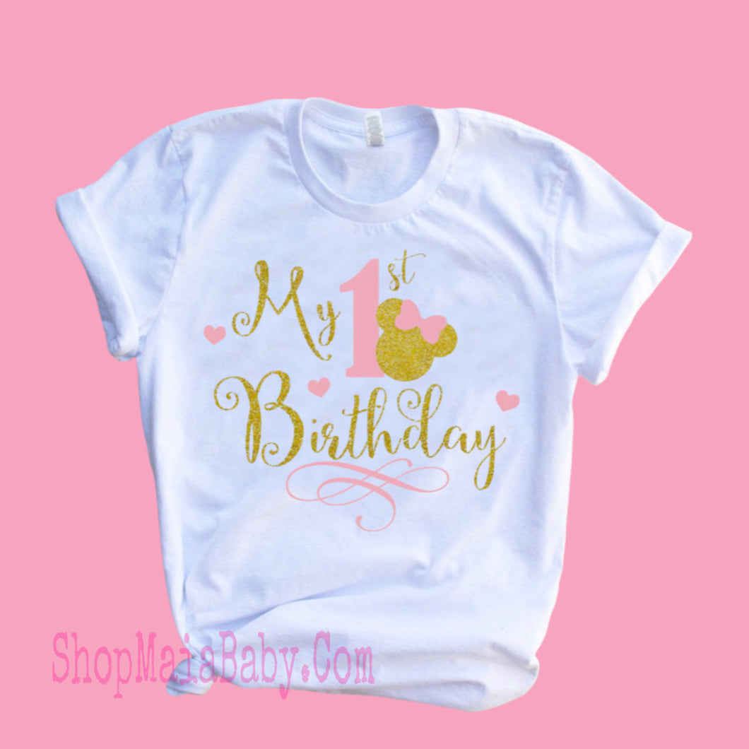 My 1st Birthday Minnie T-Shirt