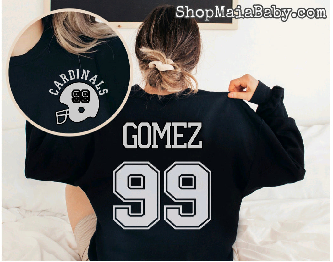 Personalized Football Tshirt/Sweatshirt