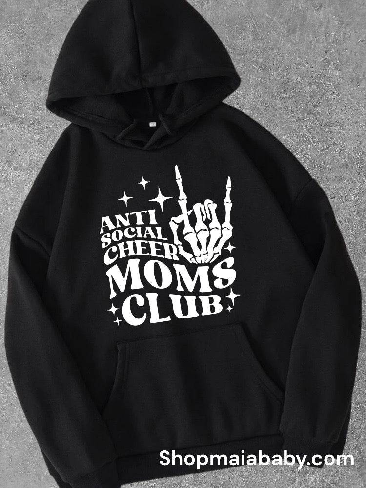 Antisocial Cheer Moms Club Hoodie